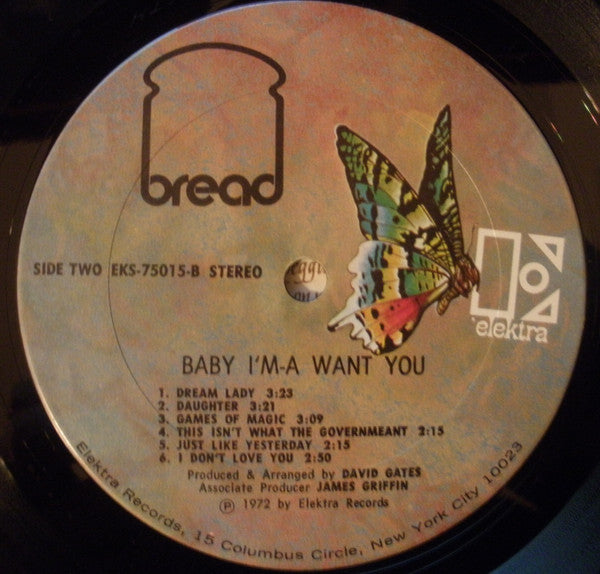 Bread - Baby I'm-A Want You