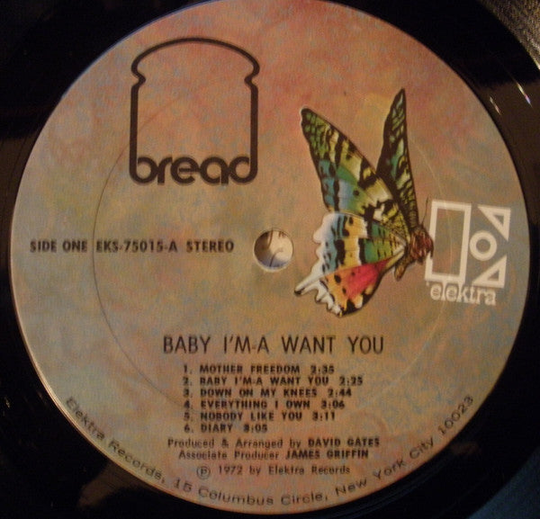 Bread - Baby I'm-A Want You