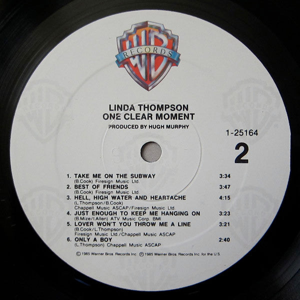 Linda Thompson - One Clear Moment