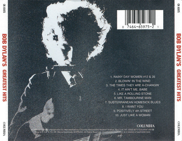 Bob Dylan - Bob Dylan's Greatest Hits