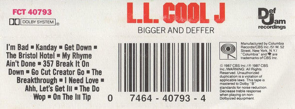 LL Cool J - Bigger And Deffer