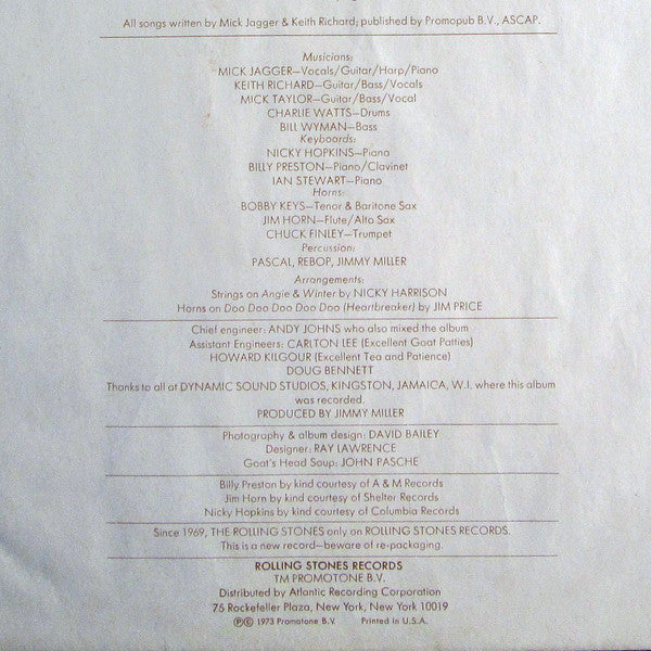 The Rolling Stones - Goats Head Soup