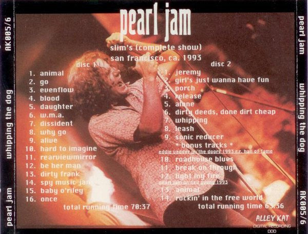 Pearl Jam - Whipping The Dog