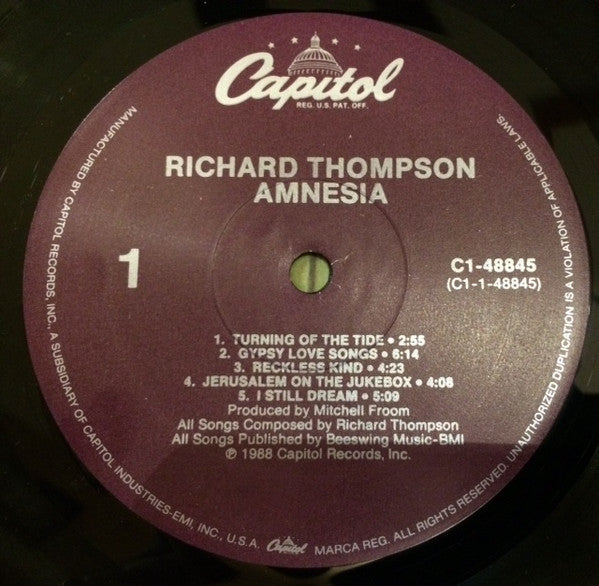 Richard Thompson - Amnesia