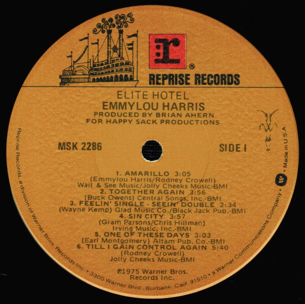 Emmylou Harris - Elite Hotel