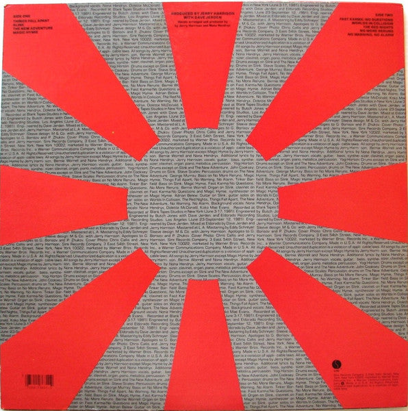 Jerry Harrison - The Red And The Black
