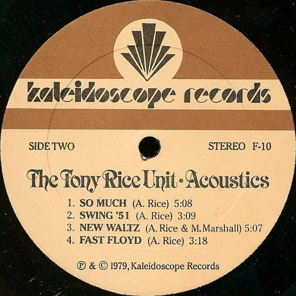 The Tony Rice Unit - Acoustics