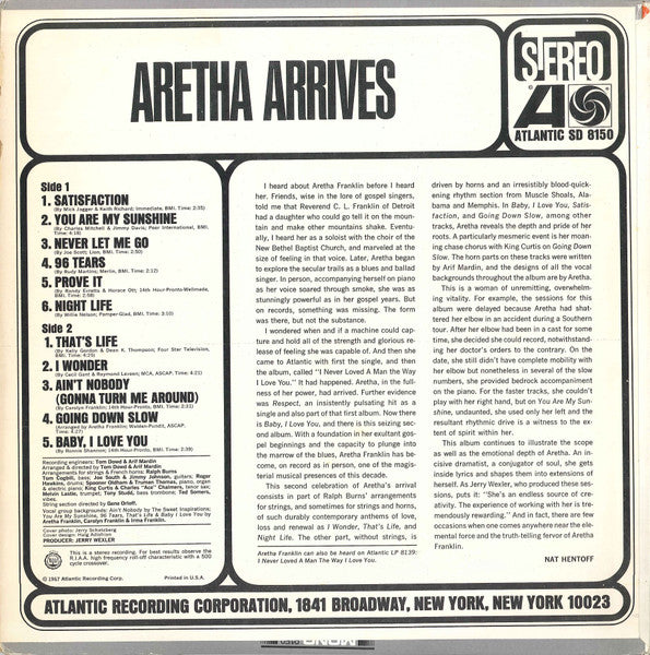 Aretha Franklin - Aretha Arrives