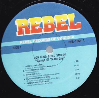 Reno And Smiley - Songs From Yesterday