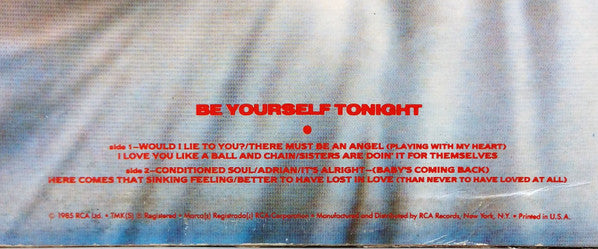 Eurythmics - Be Yourself Tonight