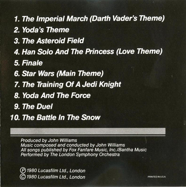 John Williams (4) - The Empire Strikes Back (Original Soundtrack)