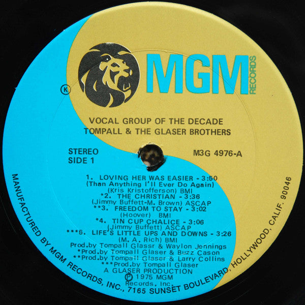 Tompall Glaser & The Glaser Brothers - Vocal Group Of The Decade