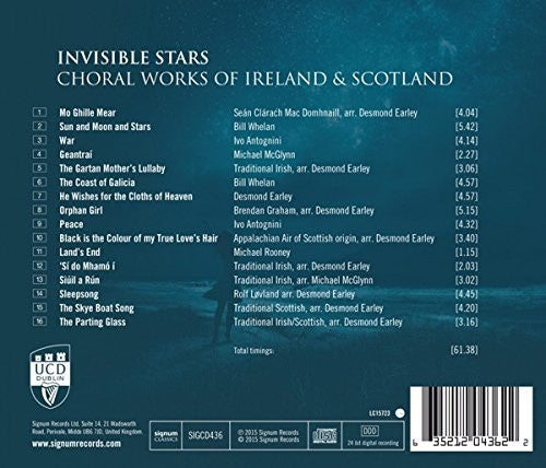 University College Dublin Choral Scholars - Invisible Stars (Choral Works Of Ireland & Scotland)