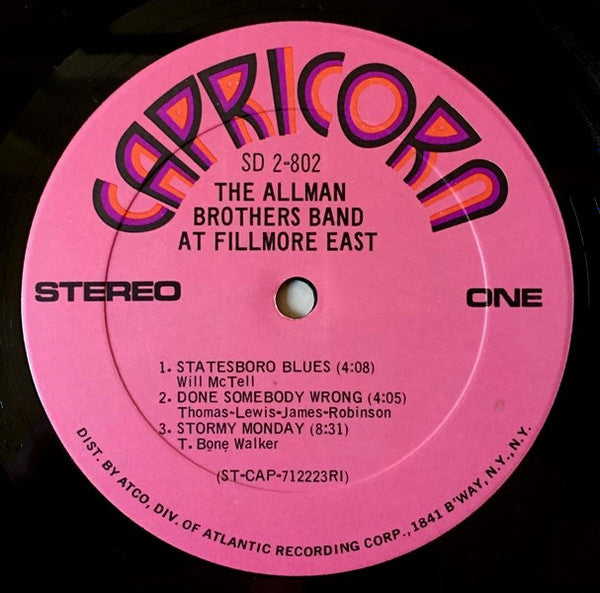 The Allman Brothers Band - The Allman Brothers Band At Fillmore East