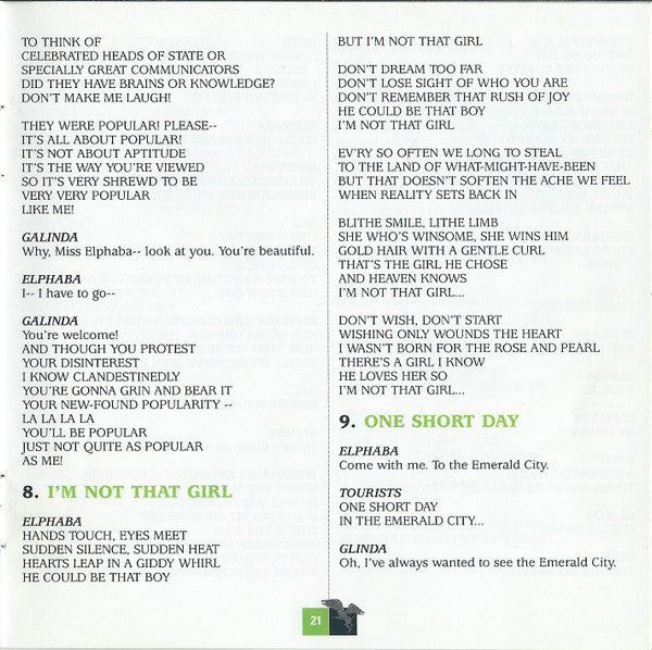 Stephen Schwartz - Wicked (Original Broadway Cast Recording)