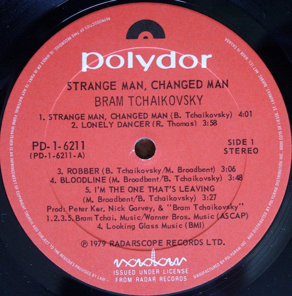 Bram Tchaikovsky - Strange Man, Changed Man