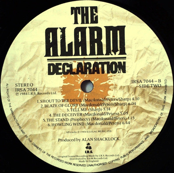The Alarm - Declaration