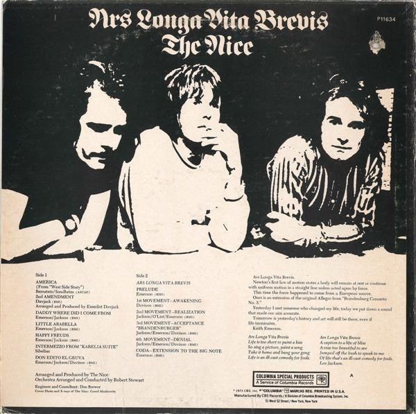 The Nice - Ars Longa Vita Brevis