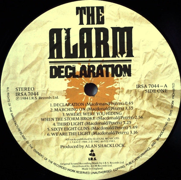 The Alarm - Declaration