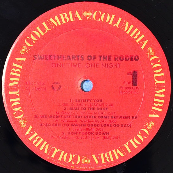Sweethearts Of The Rodeo - One Time, One Night