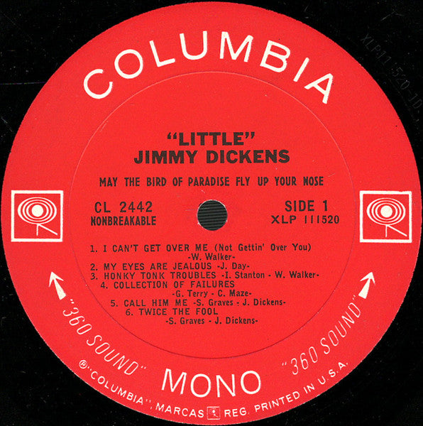 Little Jimmy Dickens - May The Bird Of Paradise Fly Up Your Nose