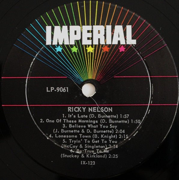 Ricky Nelson (2) - Ricky Sings Again