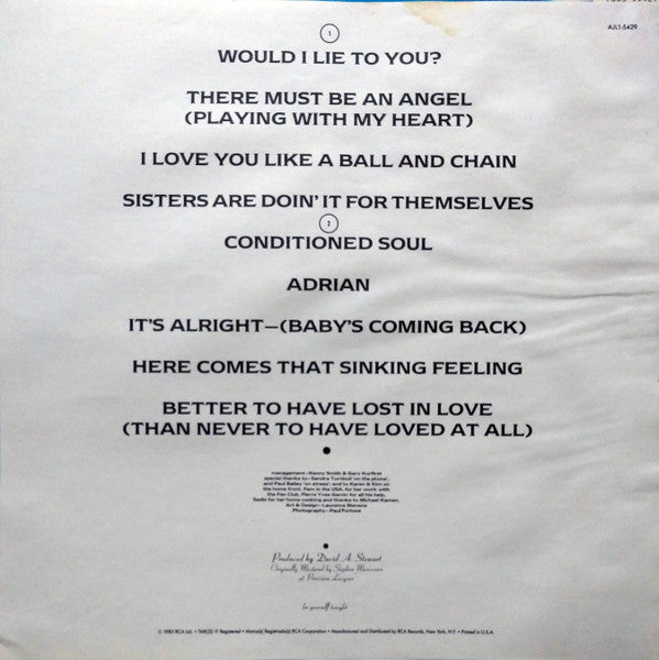 Eurythmics - Be Yourself Tonight