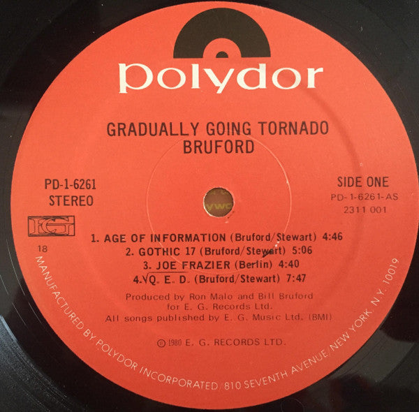 Bruford - Gradually Going Tornado