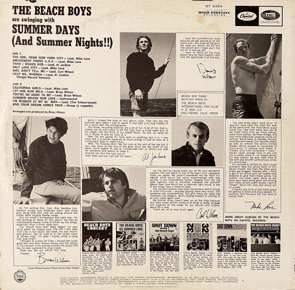 The Beach Boys - Summer Days (And Summer Nights!!)