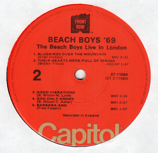 The Beach Boys - Beach Boys '69: The Beach Boys Live In London