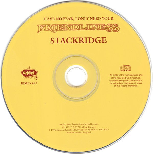 Stackridge - Friendliness