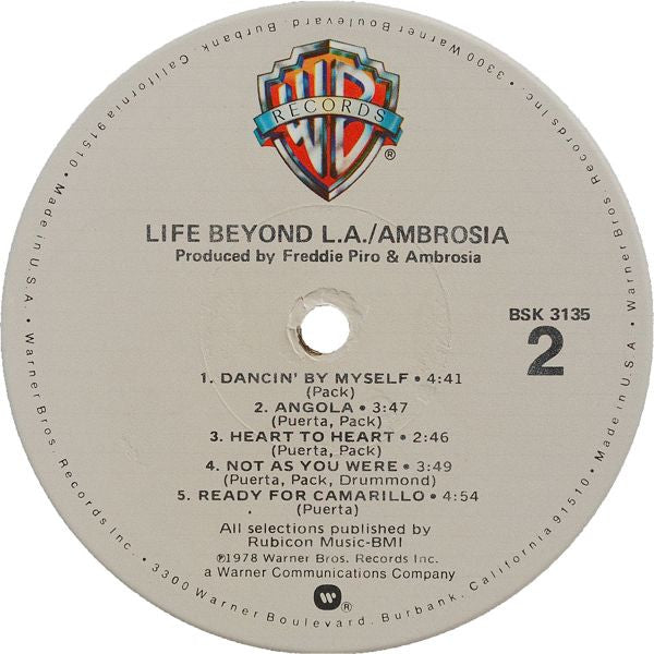 Ambrosia (2) - Life Beyond L.A.