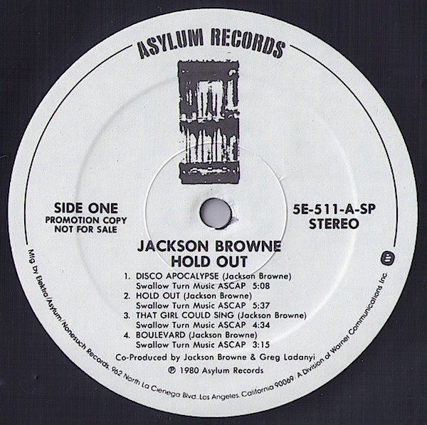 Jackson Browne - Hold Out