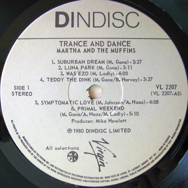 Martha And The Muffins - Trance And Dance