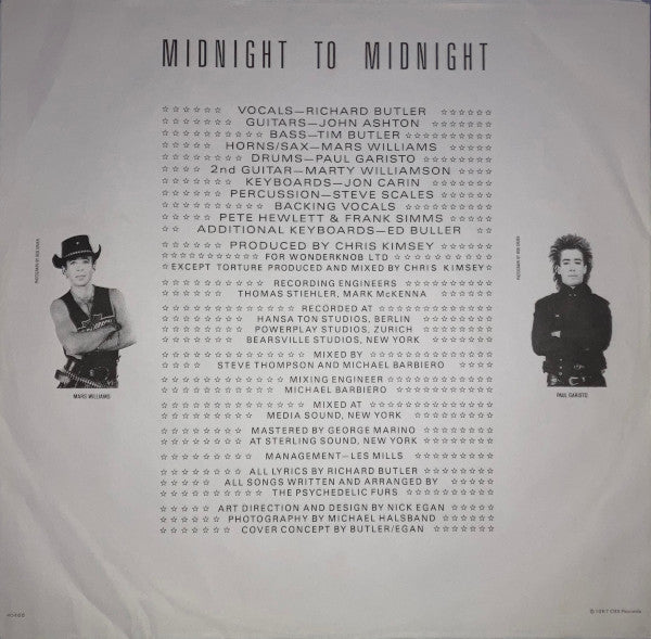 The Psychedelic Furs - Midnight To Midnight