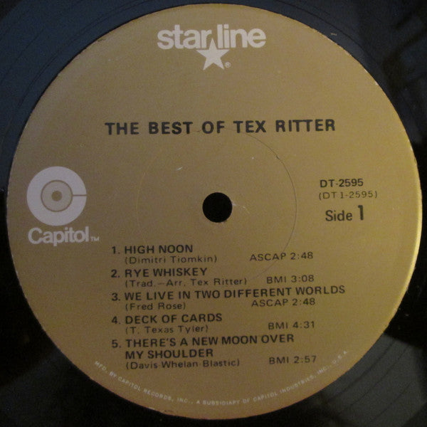 Tex Ritter - The Best Of Tex Ritter