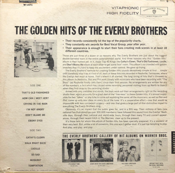 Everly Brothers - The Golden Hits Of The Everly Brothers