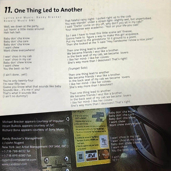 Randy Brecker - Hangin' In The City · Introducing Randroid