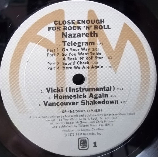 Nazareth (2) - Close Enough For Rock 'N' Roll