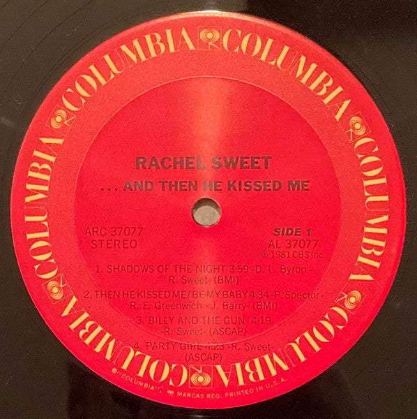Rachel Sweet - ...And Then He Kissed Me