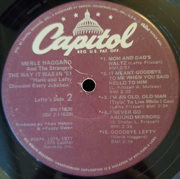 Merle Haggard - The Way It Was In '51