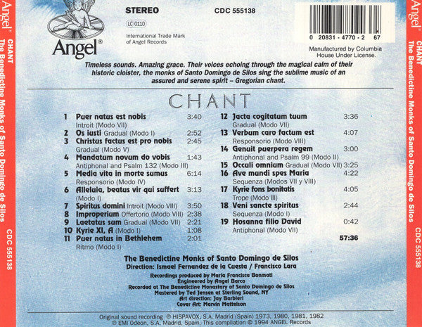 Coro De Monjes Del Monasterio De Santo Domingo De Silos - Chant