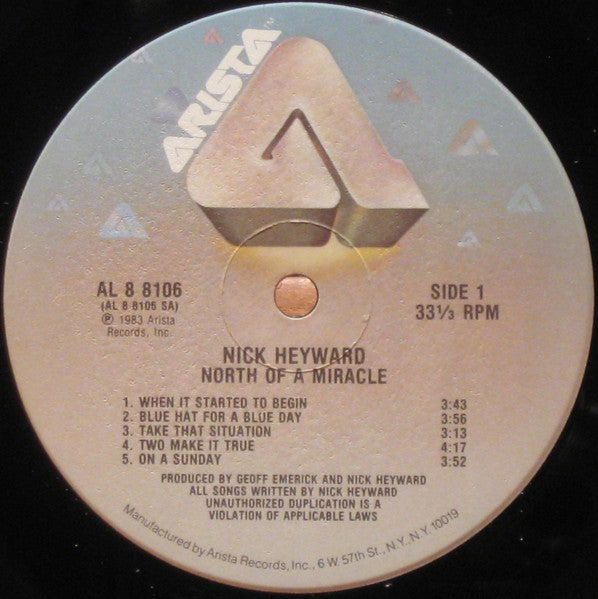 Nick Heyward - North Of A Miracle
