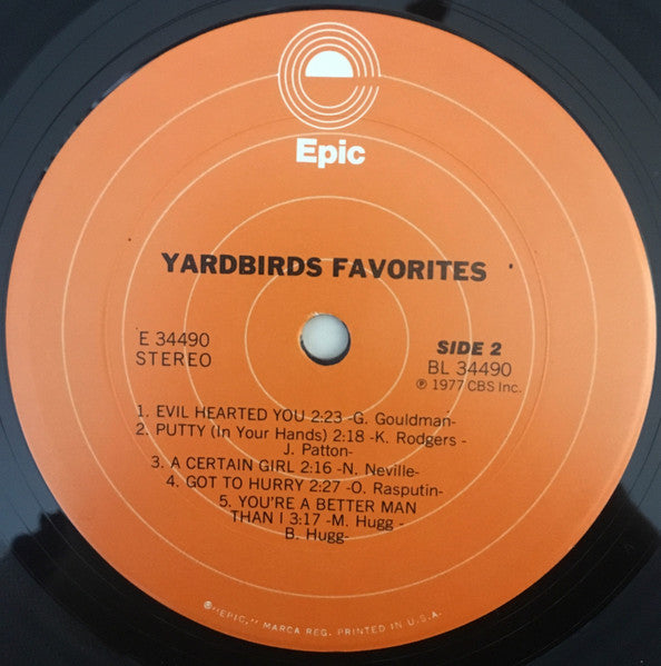 The Yardbirds - Favorites