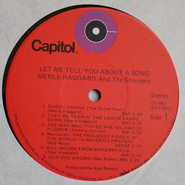 Merle Haggard - Let Me Tell You About A Song