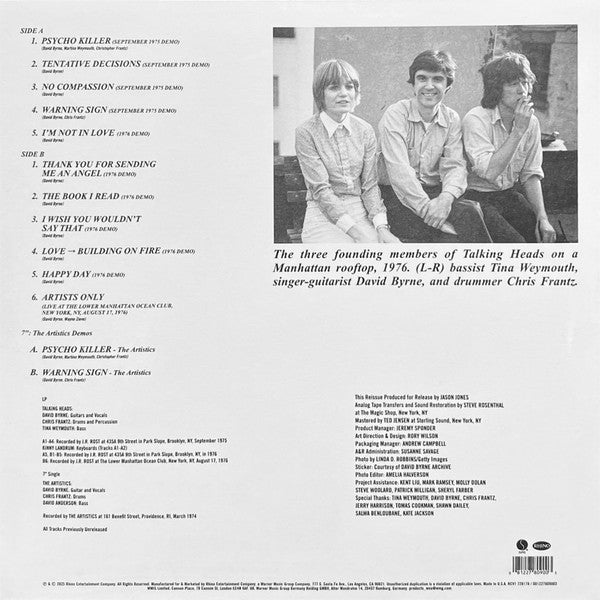 Talking Heads - Tentative Decisions: Demos & Live
