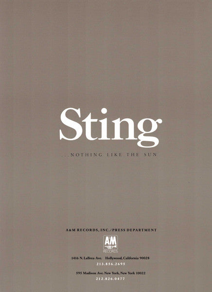Sting - ...Nothing Like The Sun