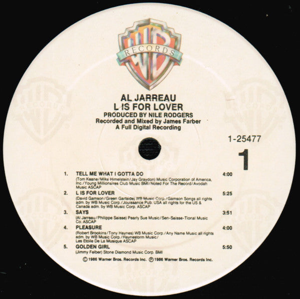 Al Jarreau - L Is For Lover