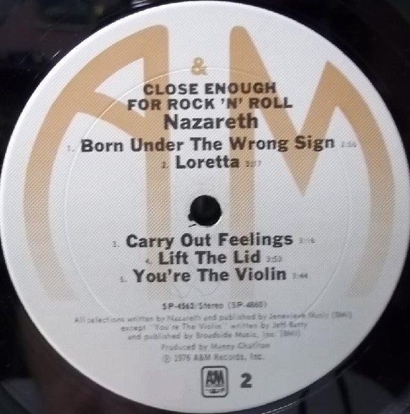 Nazareth (2) - Close Enough For Rock 'N' Roll