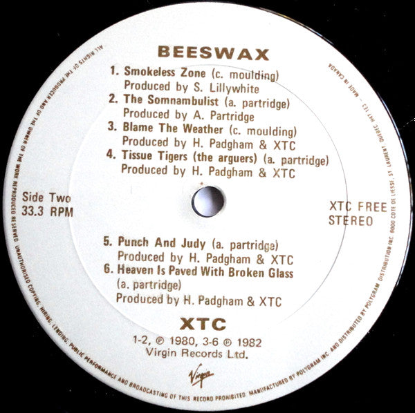 XTC - Beeswax - Some B-Sides 1977-1982